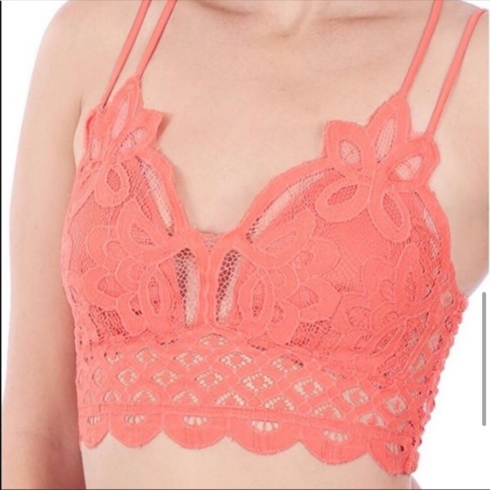🎉LAST ONE🎉Womens sexy removable padding adjustable lace bralette - Picture 6 of 8